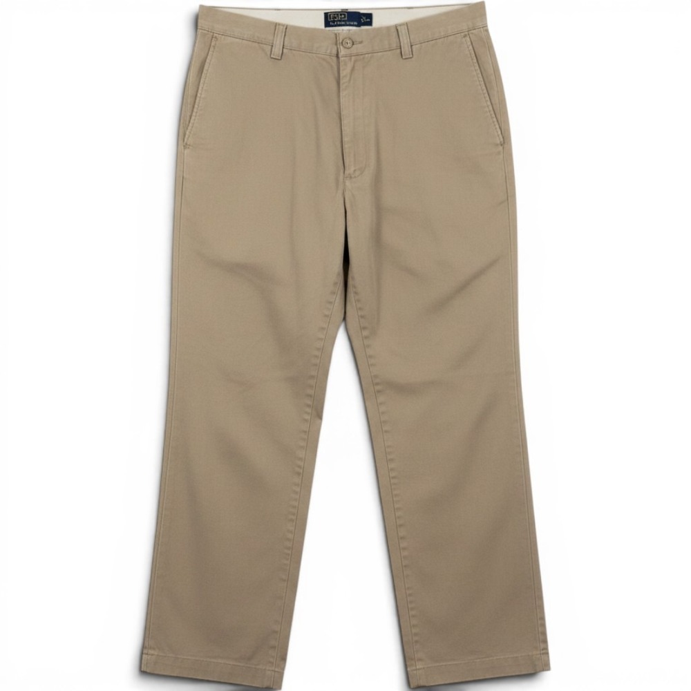 Polo Ralph Lauren Pants Mens 40x30 Tan Philip Pant Chino Straight Leg Khaki